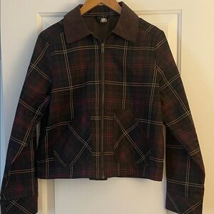 H&M Plaid Chore Coat